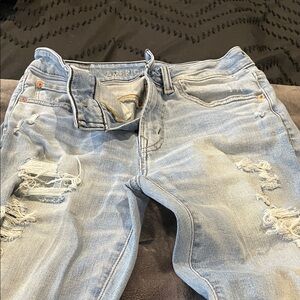 Light Blue Distressed Jeans 28x30